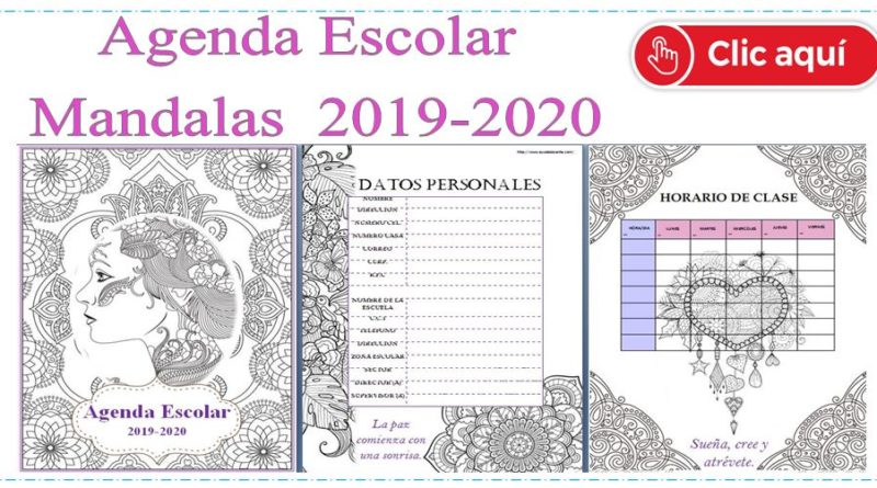 Agenda escolar Mandalas 2019-2020 ACTUALIZADA