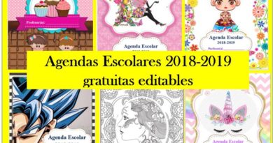 6 agendas escolares 2018-2019 gratuitas editables