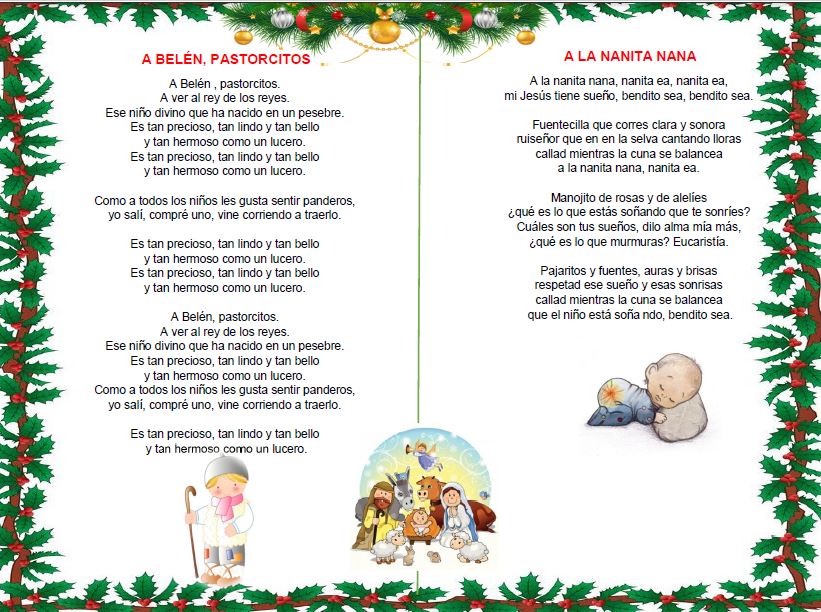 Canciones navideñas infantiles letra - AYUDA DOCENTE