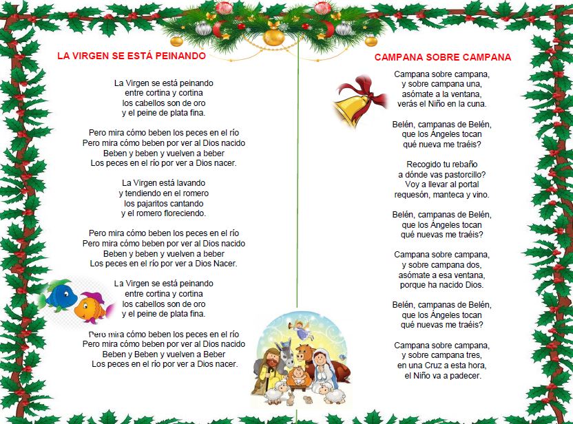 Canciones navideñas infantiles letra