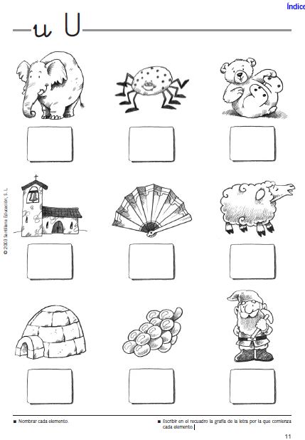 Ejercicios de lectoescritura para imprimir en pdf gratis