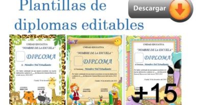 Plantillas de diplomas gratis editables en word