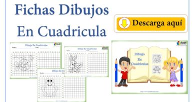 Fichas con dibujos en cuadriculas para niños pdf