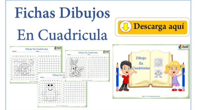Fichas con dibujos en cuadriculas para niños pdf