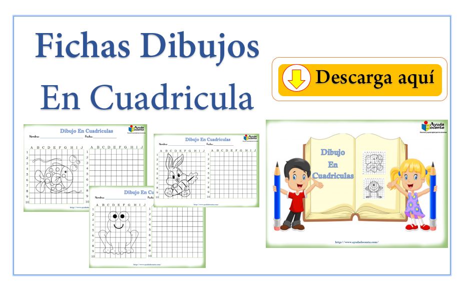  Fichas con dibujos en cuadrículas para niños pdf