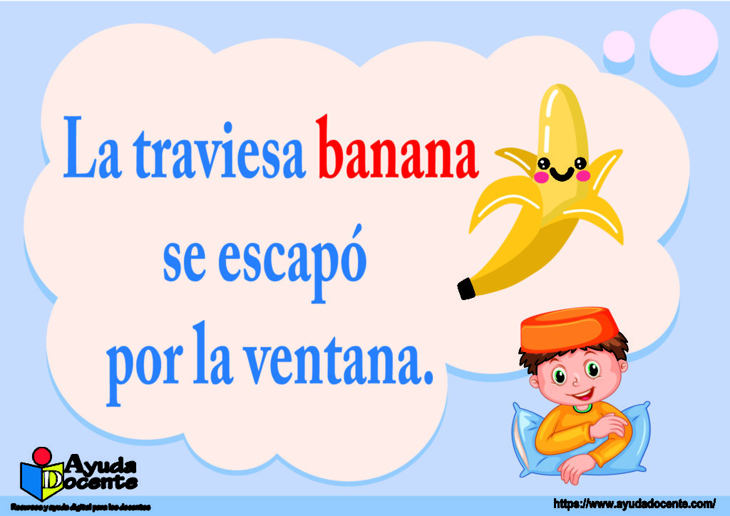 rima de banana frutas
