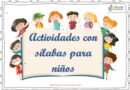 actividades con sílabas para niños